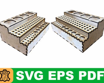 Organizador de herramientas cortado a láser: Archivo SVG, EPS y PDF (descarga digital)