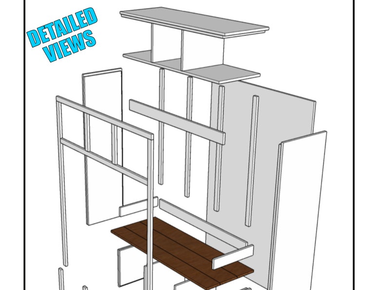 Hall Tree Foyer Bench Plans: DIY Woodworking (Digital Plans) image 4