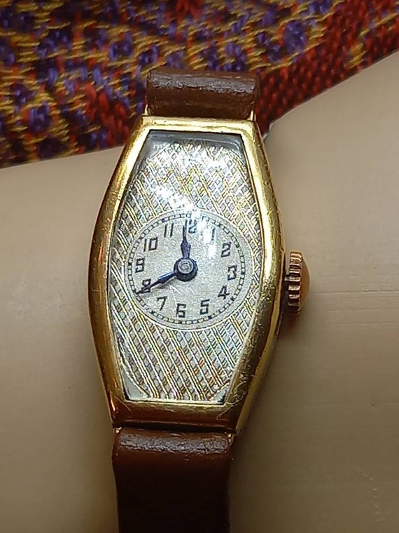Women's artdeco wristwatch, unique vintage classic