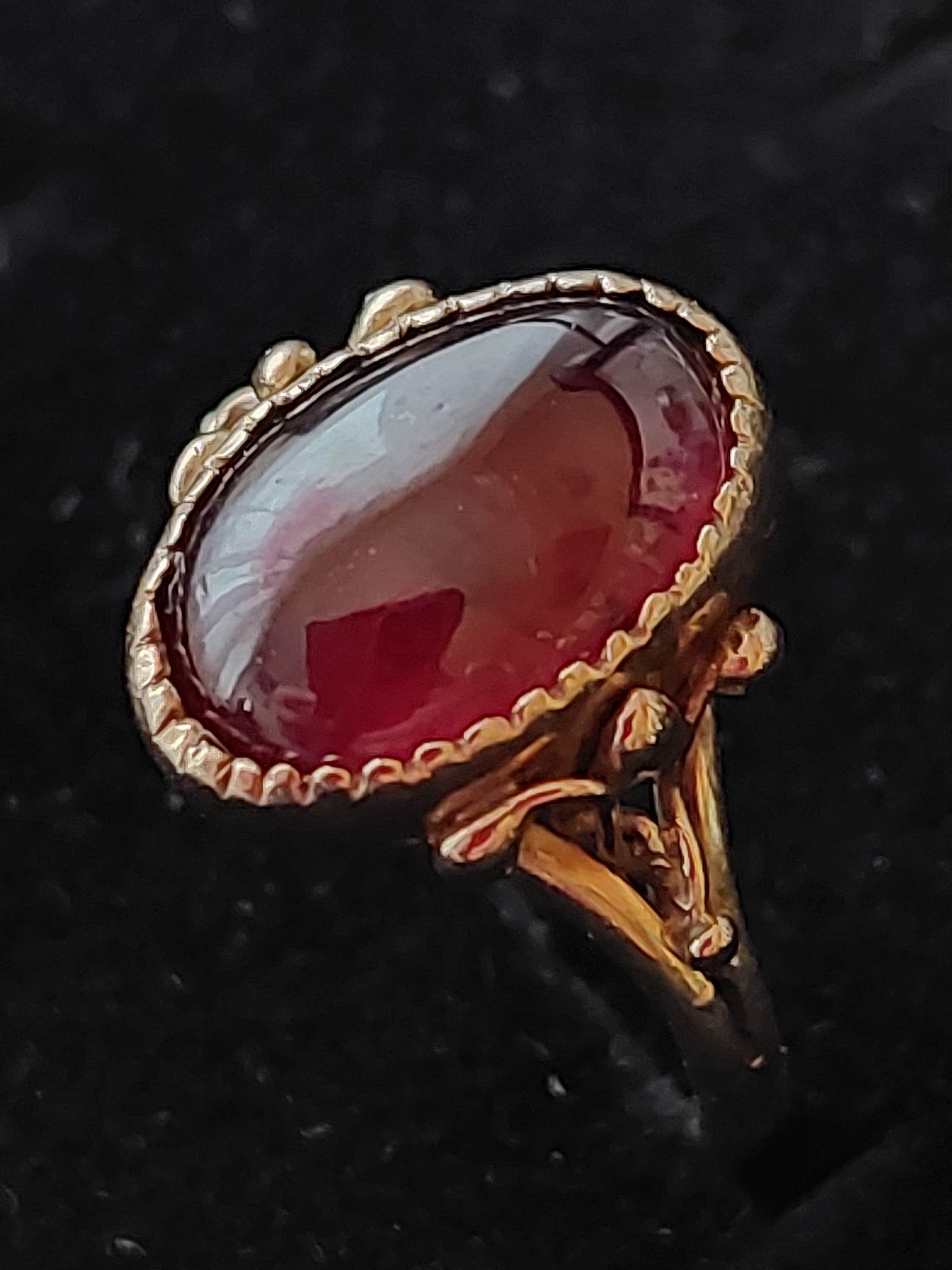 Garnet antique shop ring