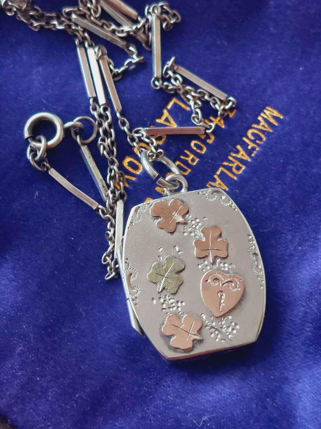 Antique Sterling Silver Pendant Locket Christmas Gift Ideas Etsy