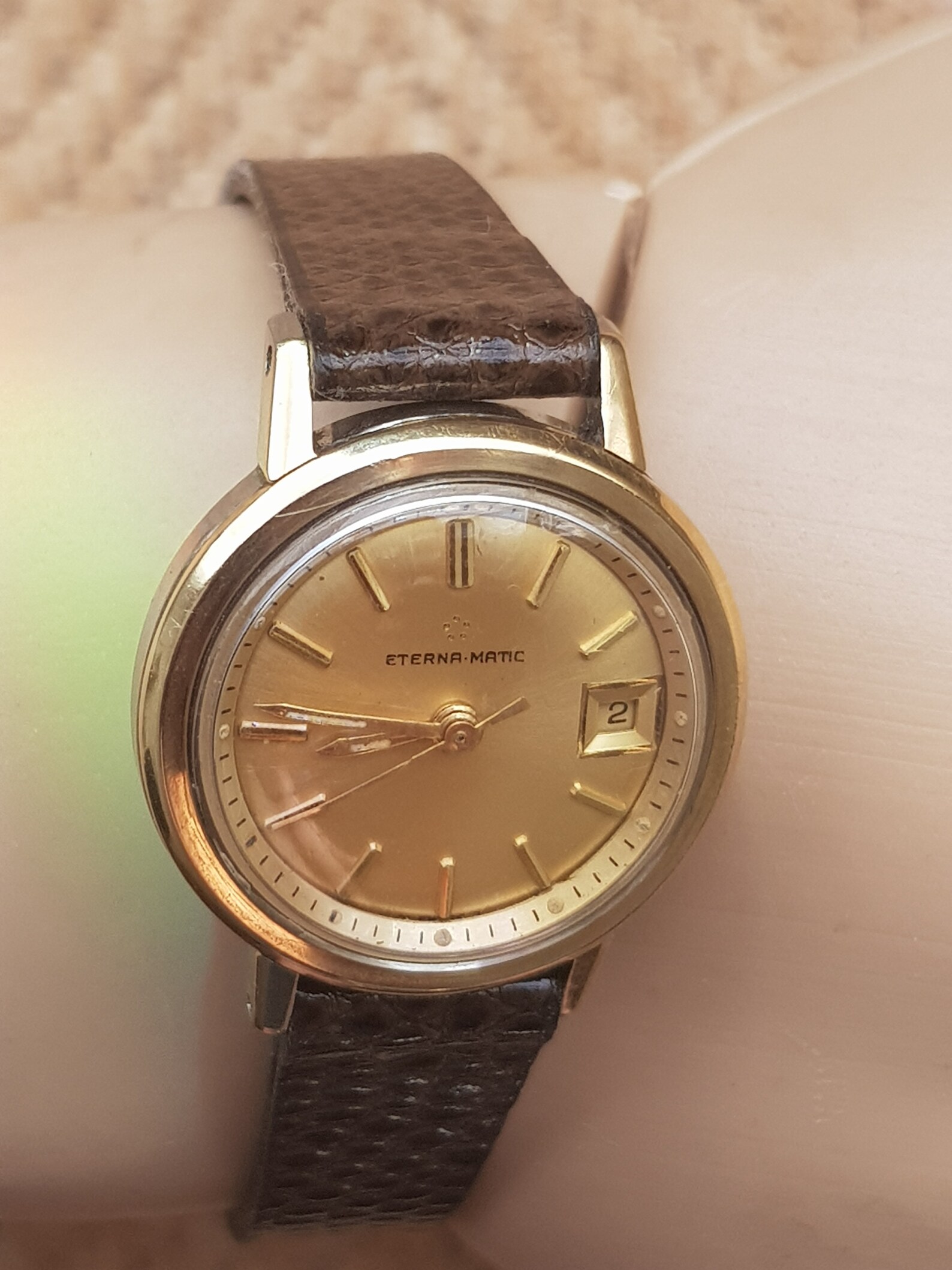 Montre Vintage Eterna Matic Pour Femme - Suisse, Automatique, Occasion