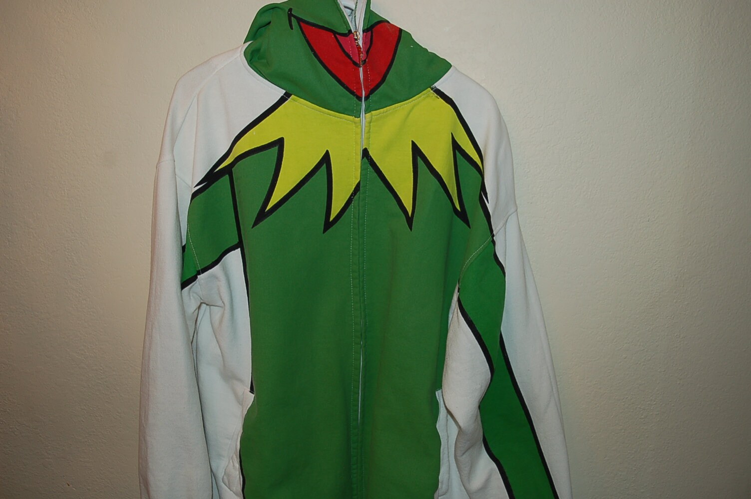 Kermit the Frog Sweatshirt Hood a ouvertures pour les yeux Etsy