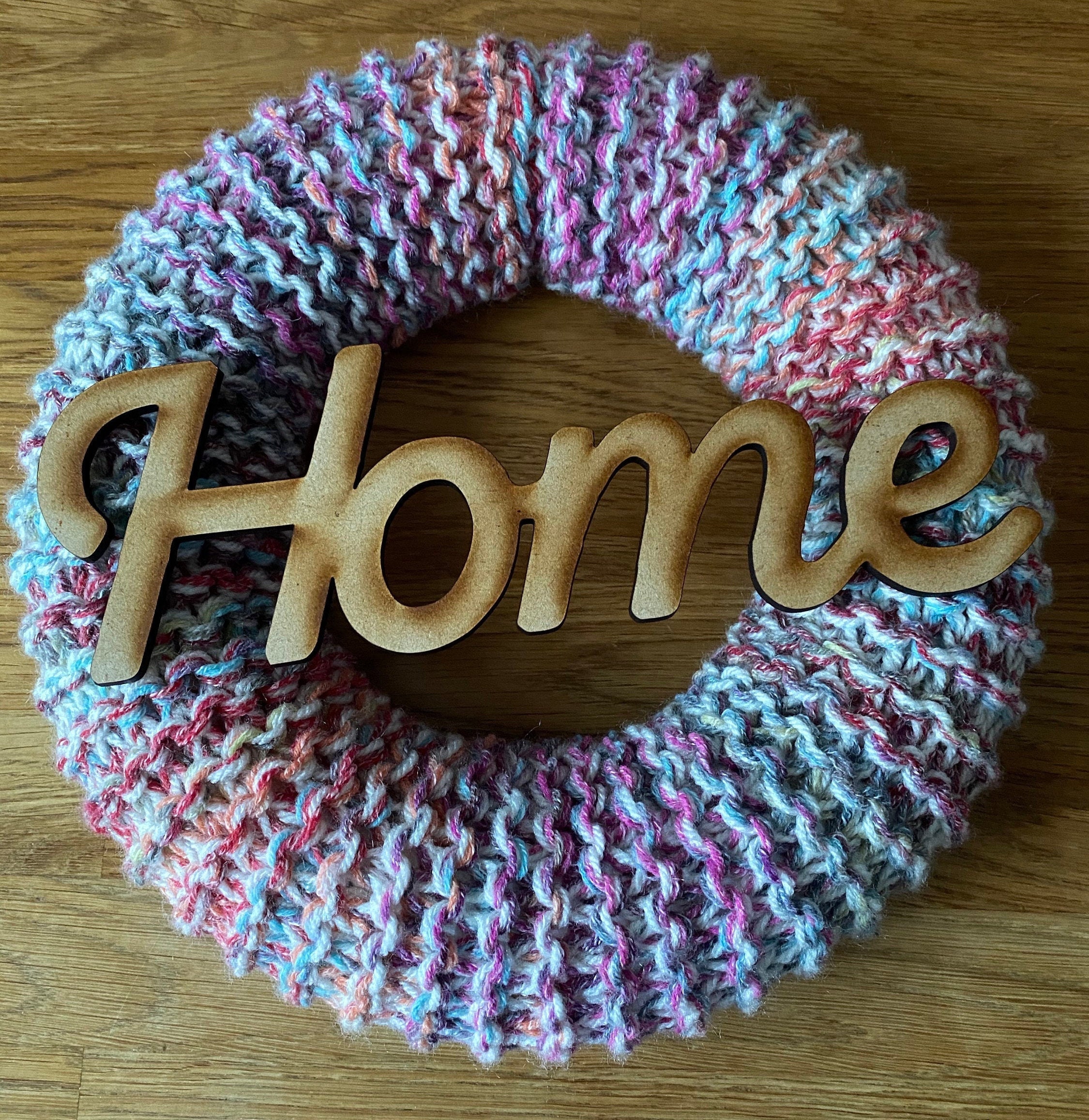 Beautifully Handmade Knitted Wreath Etsy