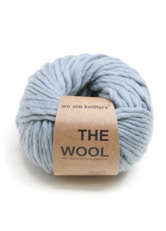 200g80m Pure wool yarn We Are Knitters The Wool Super bulky yarn Grey