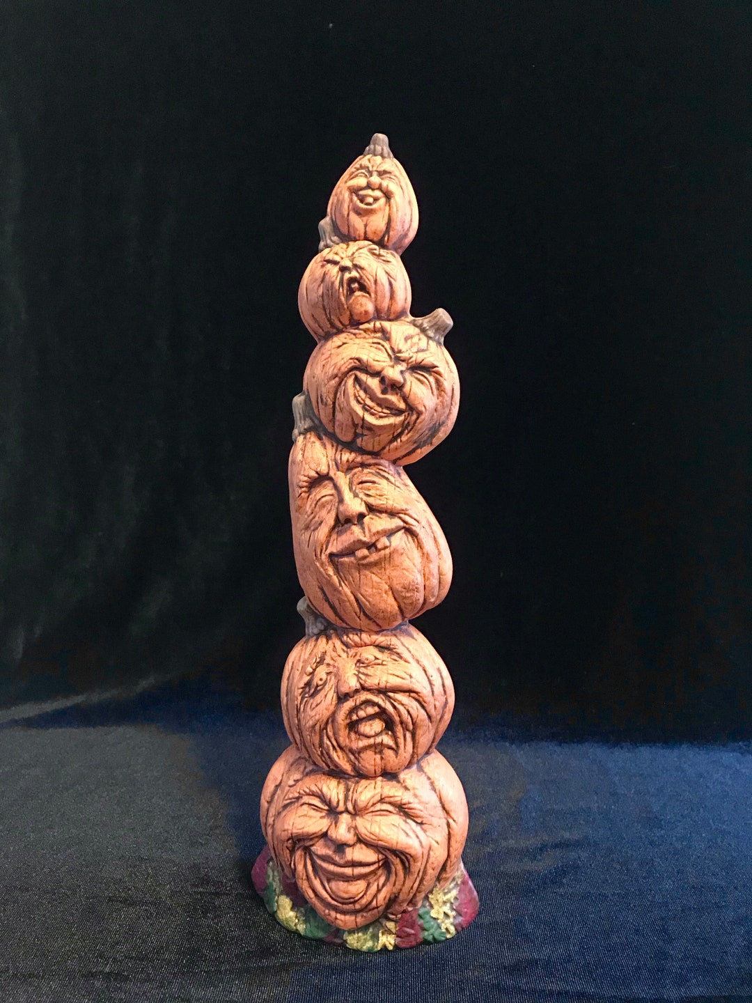 Ceramic Pumpkin Heads Etsy