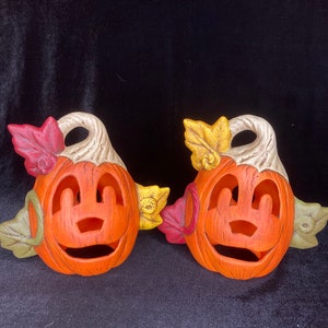 Ceramic pumpkin buddies