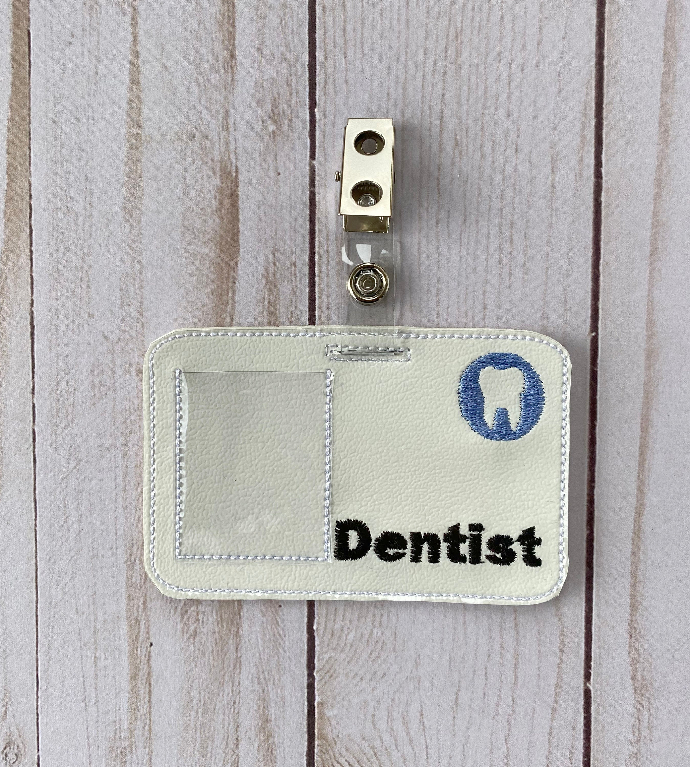 Dentist Name Badge Pretend Play Dentist Office | Etsy