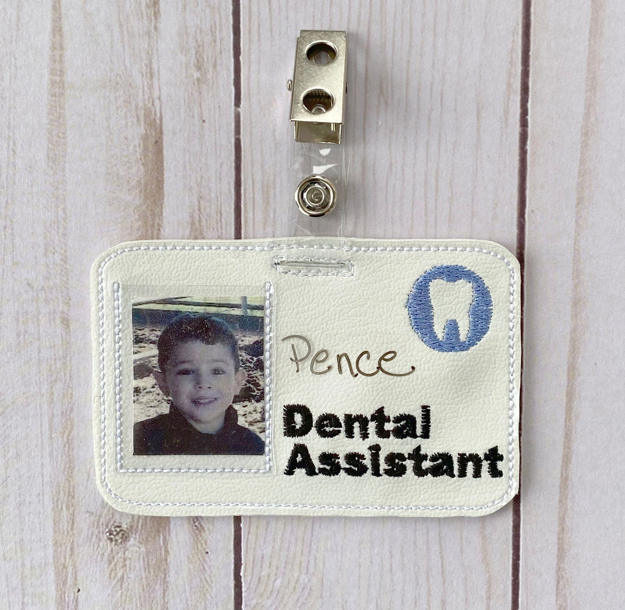Dental Assistant Name Badge Pretend Play Dentist Office | Etsy
