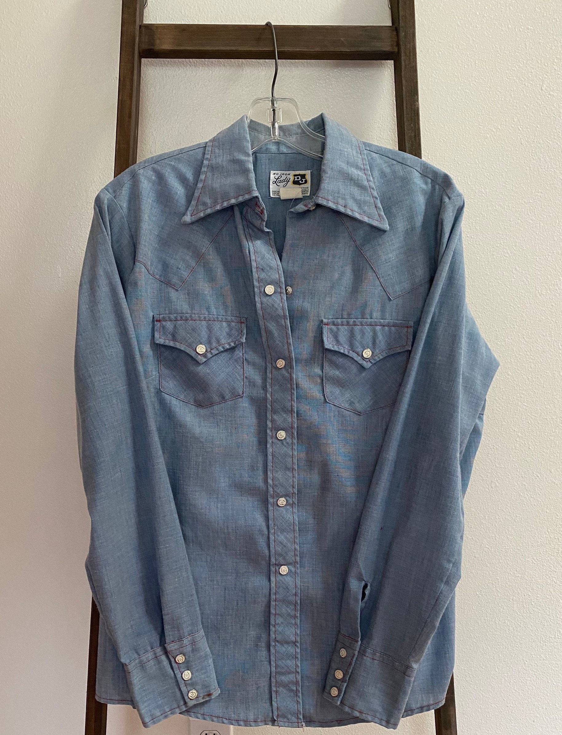 Lady DJ Dickson Jenkins westlichen Stil Snap Button Langarm | Etsy