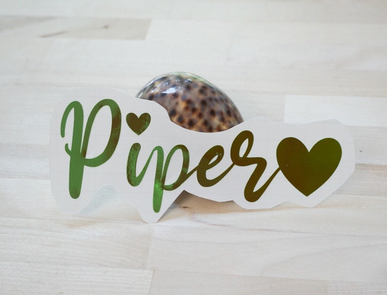 Custom Holographic Name Decal: Personalized Vinyl Sticker - Etsy