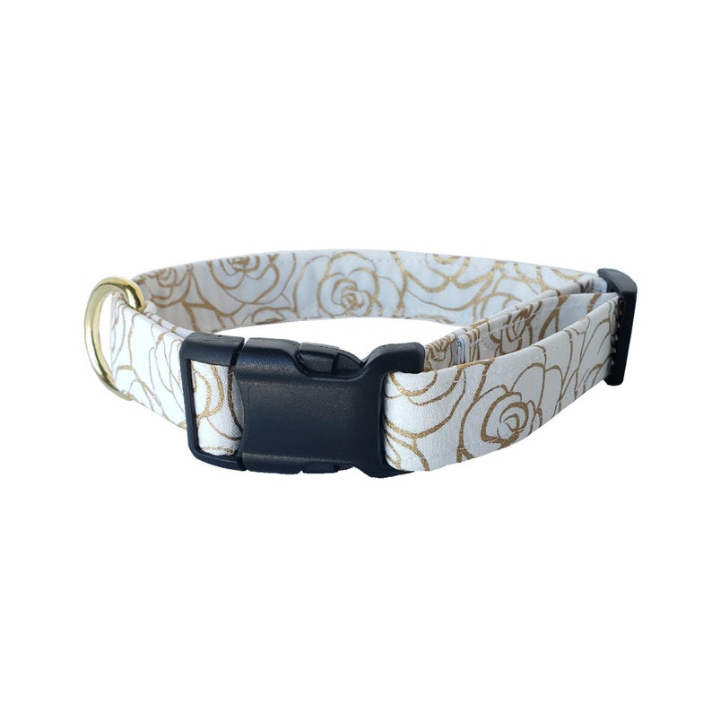 Gold Rose dog collarsummer dog collarspring dog collarcute dog collarsadjustable dog collarsboho dog collarsfloralgirlycute