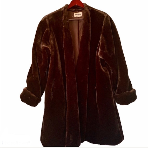 Donnybrook Coffee Brown Faux Fur Coat