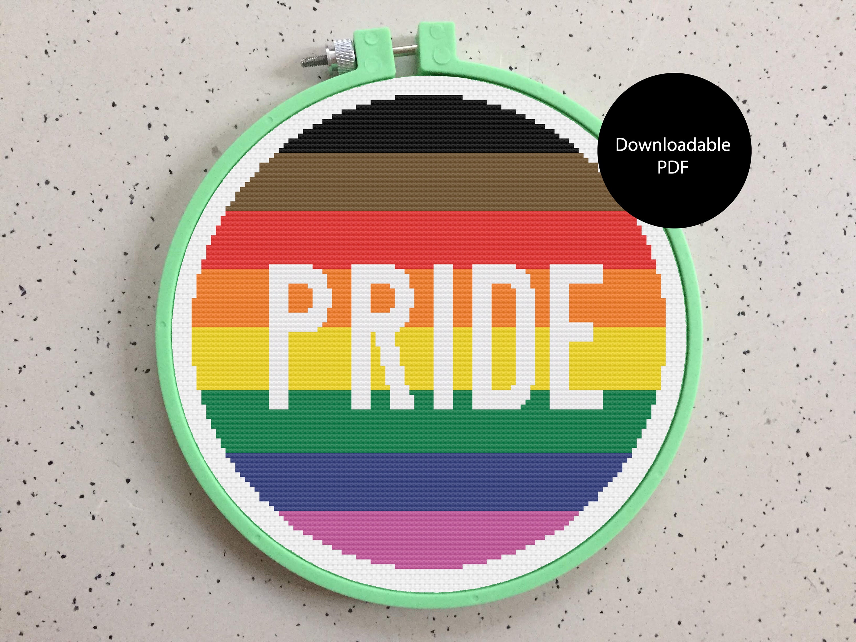 Poly Pride Flag LGBT Cross Stitch