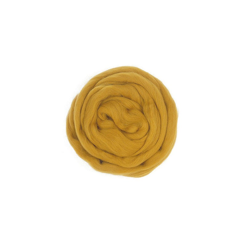 Ochre Extra Fine Merino Wool RovingNeedle Felting Wool Rovingweaving wet feltingfinger rovingwool for Spinningfiber art diy