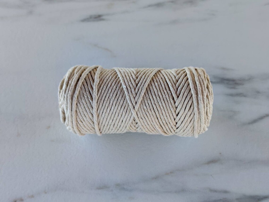 3mm Supersoft Cotton String Sand 250 Grams X 75 Meters/246 Ft Etsy