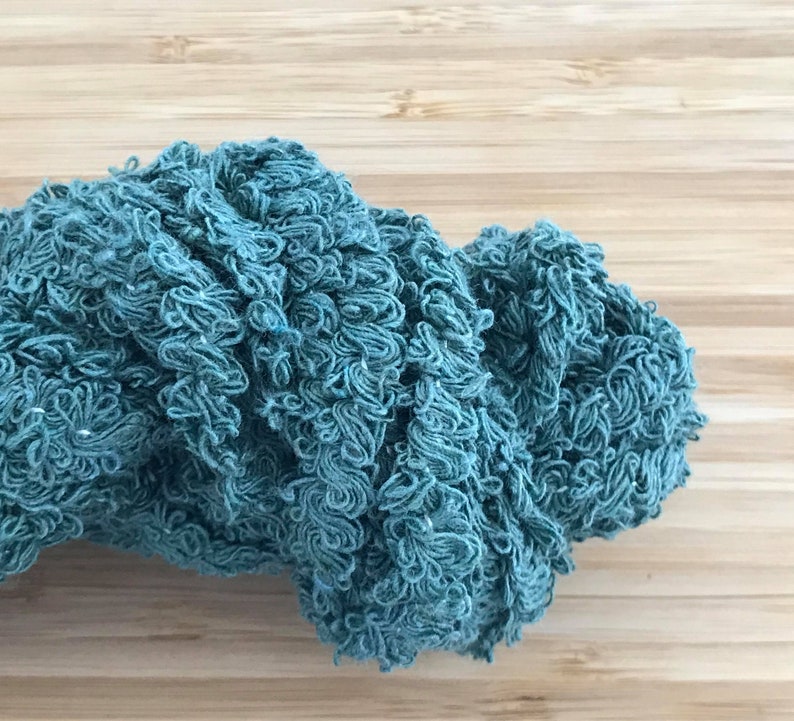 Pine Green Boucle Cotton Yarn