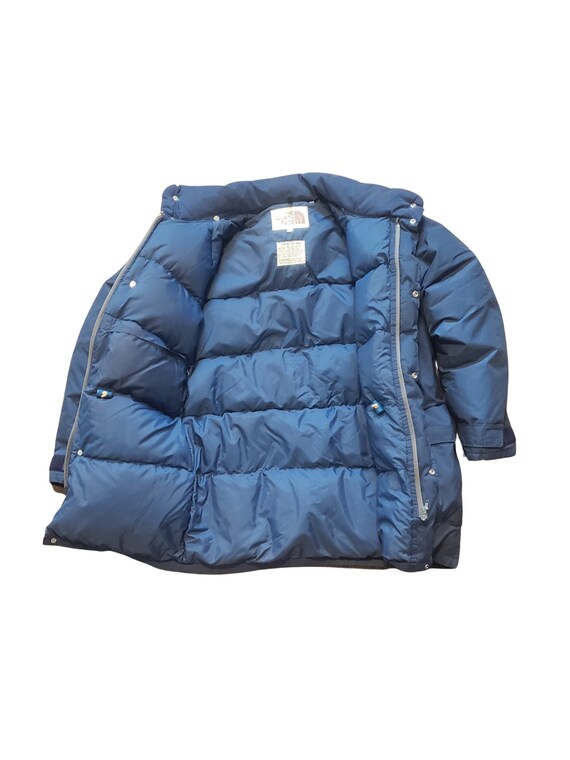 The North Face Vintage 80s mens navy blue puffer … - image 3