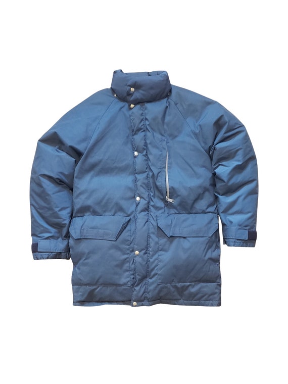 The North Face Vintage 80s mens navy blue puffer … - image 2