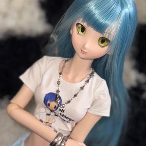 LAST CHANCE! OOAK Dollfie Dream ddh-06 Flesh Head 1/3 mjd bjd (Green eyes)