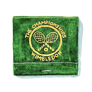 Wimbledon Matchbook Watercolor Print – A Tennis Lover’s Dream