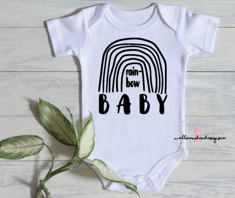 Rainbow Baby After Storm Rainbow One Piece Bodysuit Rainbow Baby One Piece Bodysuit IVF Baby Onesie Miracle Baby Rainbow Baby Gift