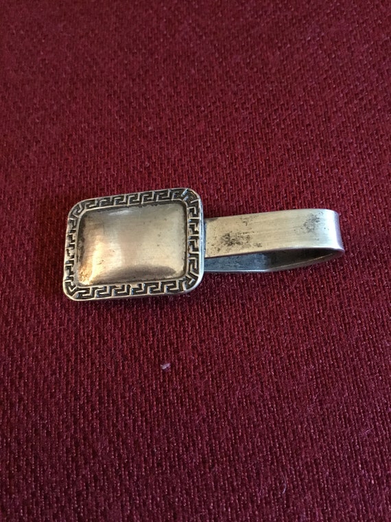 Vintage Stamped Sterling Silver Tie Clasp