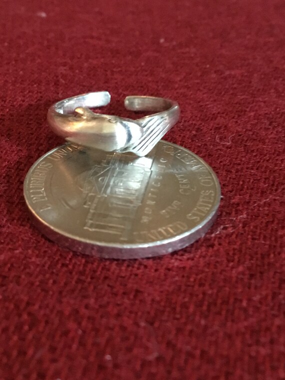 Sterling Silver Dolphin Toe Ring - image 3