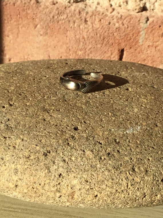 Sterling Silver Dolphin Toe Ring - image 1