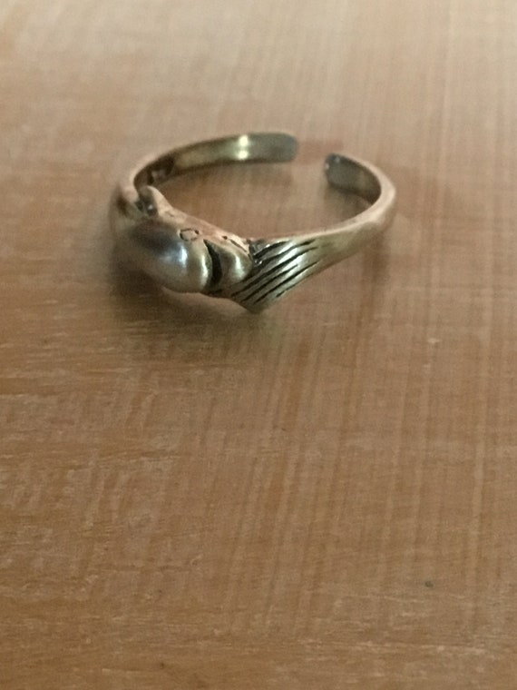 Sterling Silver Dolphin Toe Ring - image 5