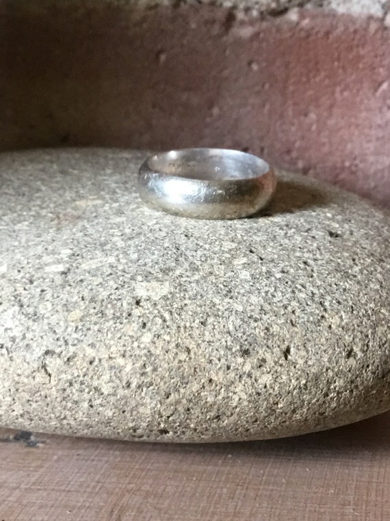 Low Dome Sterling Silver Band Ring