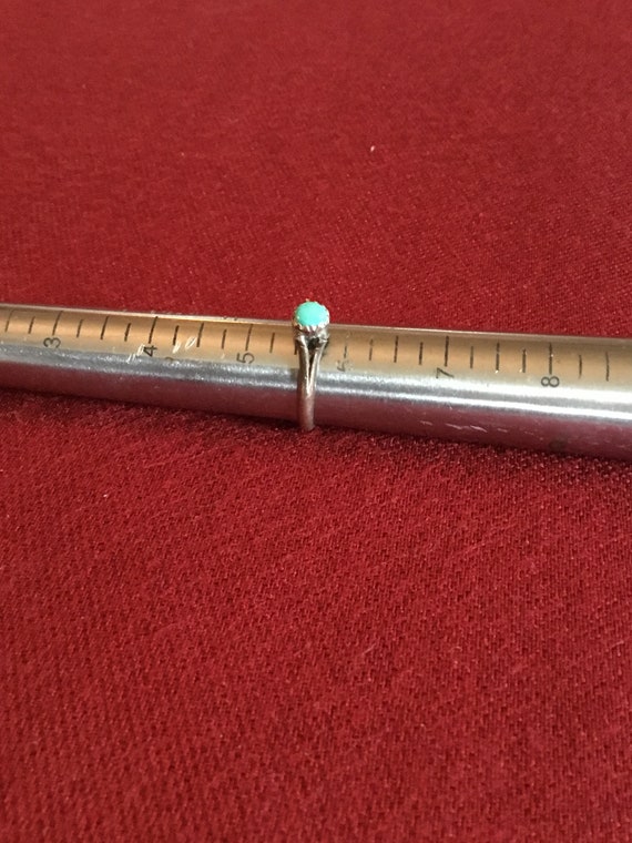 Native American Solitaire Turquoise Ring from 197… - image 4