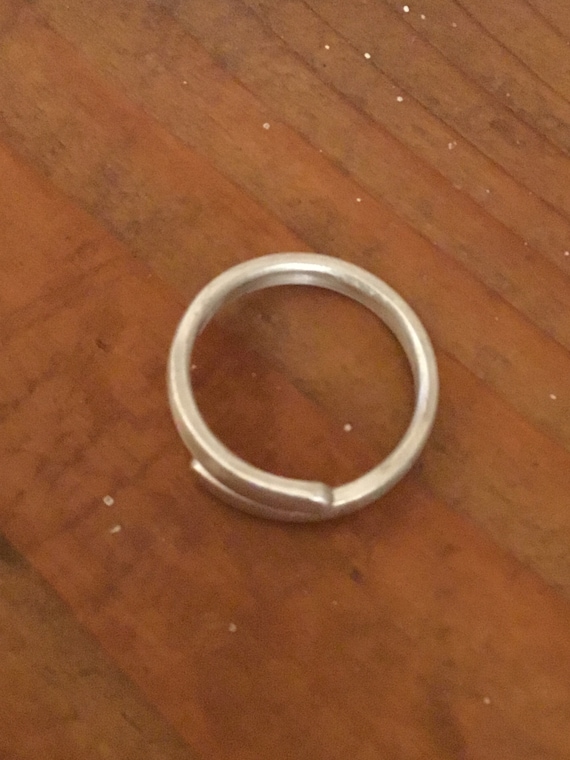 Brushed Sterling Silver Bypass Ring - image 4