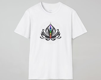 Chakra Lotus Symbols T-Shirt | Reiki Yoga Meditation Wellness