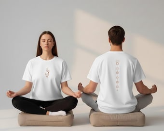 7 Chakras Symbols Softstyle TShirt | Reiki Practitioner Gift | Meditation Apparel | Yoga Tee