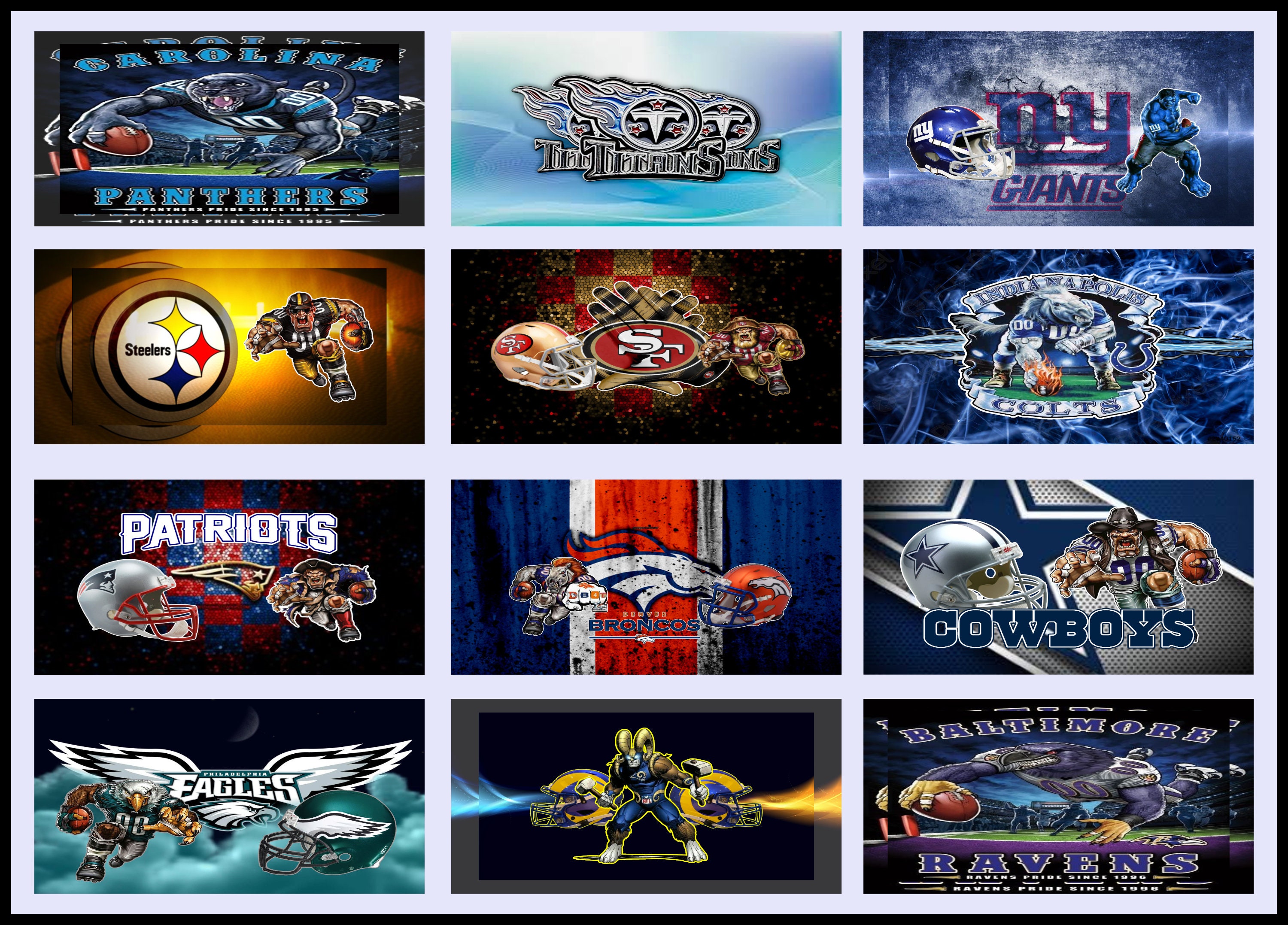 Templates for 12 NFL Teams for License Plates. Every Purchase of 3 or Templates for 12 NFL Teams for License Plates. Every Purchase of 3 or
