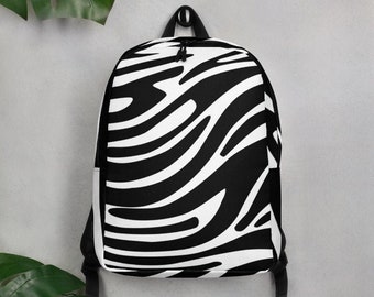 Zebra Print Minimalist Backpack