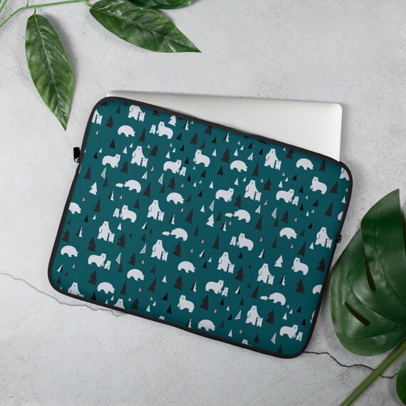 Winter Polar Bears in Scarf Laptop Messenger Bag Zipper Notebook Computer Sleeve Case Compatible 14-15.4 Inch Laptop Winter Polar Bears in Scarf Laptop Messenger Bag Zipper Notebook Computer Sleeve Case Compatible 14-15.4 Inch Laptop