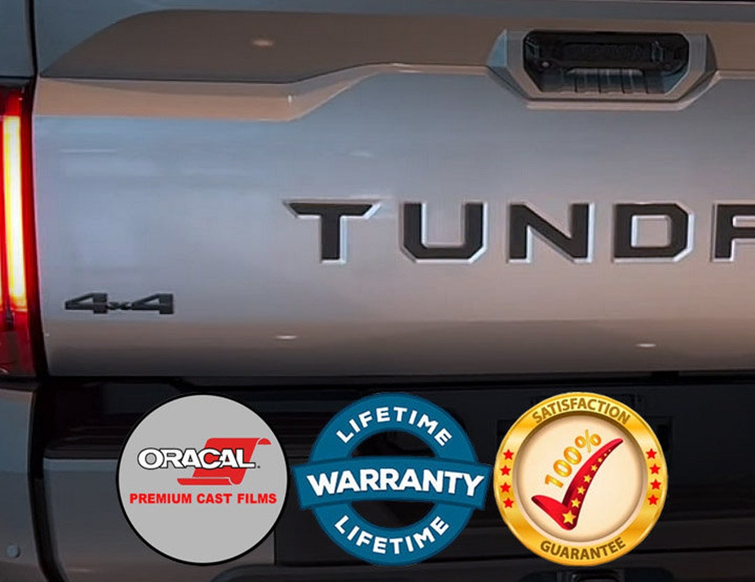 Premium Cast Vinyl Decal Letters for 2022-2024 Tundra Tailgate