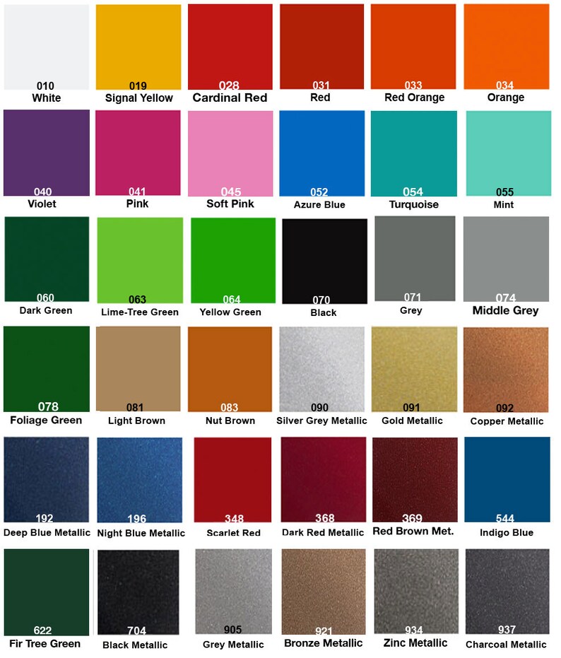 tvd vinyl decals color chart