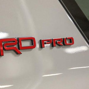 Premium Cast Vinyl Decal Letters for 2017-2024 4Runner TRD Pro Emblems x3-Lifetime Warranty/Free Replacements