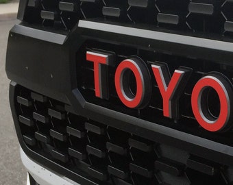 Premium Cast Vinyl Decal Letters for 2016-2023 Tacoma TRD PRO Grille-Lifetime Warranty/Free Replacements