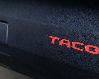Premium Cast Vinyl Decal Letter Inserts for 2016-2023 Tacoma Glovebox