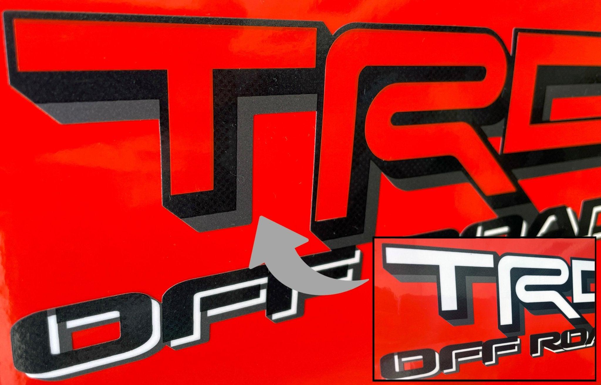 Tacoma TRD Bedside Decal Letter Inserts (2024-2026): Cast Vinyl - Etsy