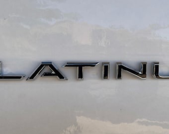 Premium Cast Vinyl Decal Letter Inlays for 2024-2025 Grand Highlander Platinum Emblem