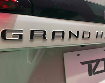 Cast Vinyl Letter Inlays for 2024-2026 Grand Highlander Liftgate