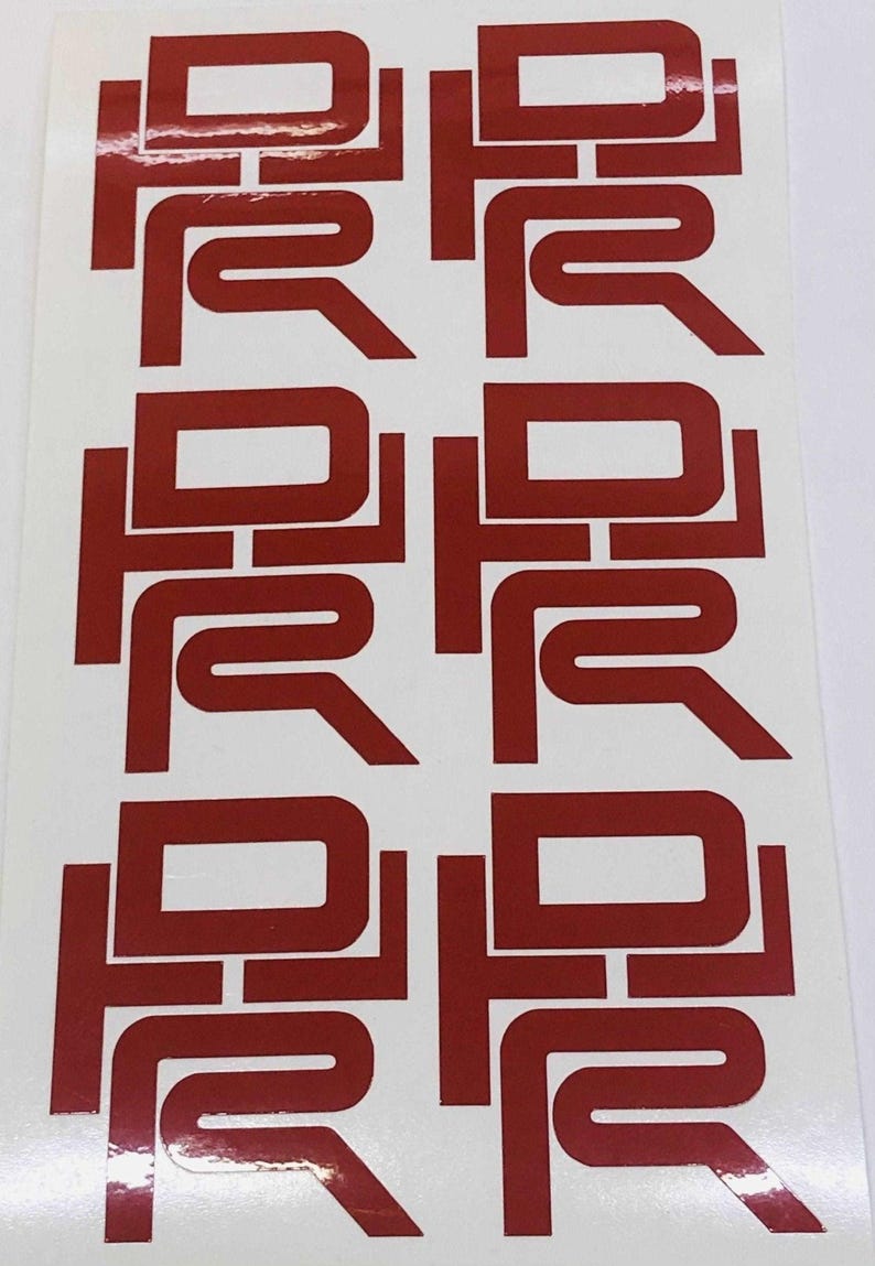 sema trd center cap insert decal sheet