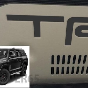 4Runner TRD Pro Skid Plate Decal Letter Inserts (2015-2018)