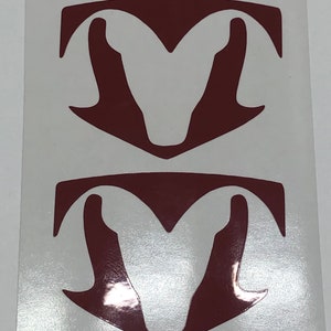Premium Cast Vinyl Inlay Decals for 2013-2018 RAM 1500 Steering Wheel Emblem-Lifetime Warranty/Free Replacements