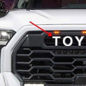 Premium Cast Vinyl Decal Letter Inlays for 2022-2026 Tundra TRD Pro Grille